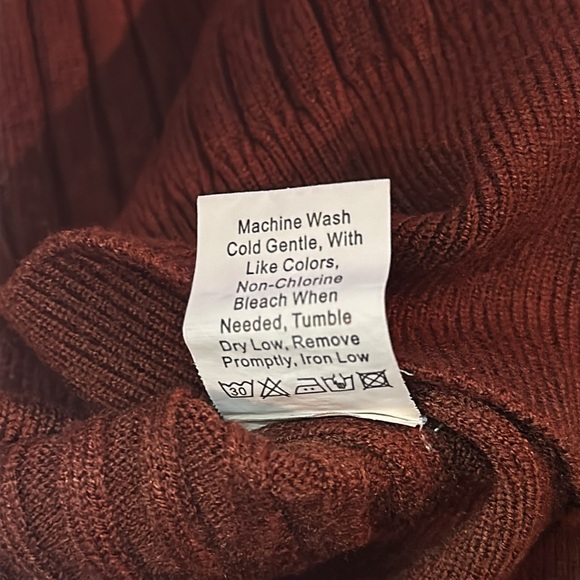 EUC BTFBM Women Wrap Deep V Neck Long Sleeve Cropped Pull Over Sweater - Picture 15 of 15